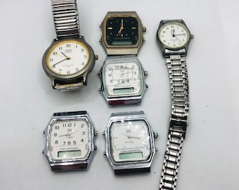 QnQ Quartz Watch Set, For Parts Repair or Craft, Vintage Womens Watch, Retro Watch, Vintage Mens Watch, Ladies Wrist Watch, Wristwatch Piece