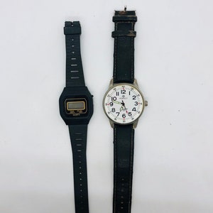 Quartz 2 Watch Set, For Parts Repair or Craft, Vintage Womens Watch, Retro Watch, Vintage Mens Watch, Ladies Wrist Watch, Wristwatch Pieces
