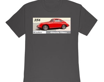 Rotes 356 Porsche T-Shirt in verschiedenen Farben und Grössen