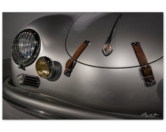 Silber Porsche 356 A auf Aluminium