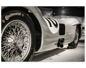 Silber Mercedes Benz W196 auf Aluminium