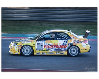 Super Taikyu Fujitsobo Sti mit Geschwindigkeit auf Aluminium