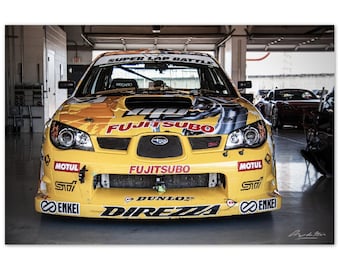 Super Taikyu Fujitsobo Sti Front auf Aluminium