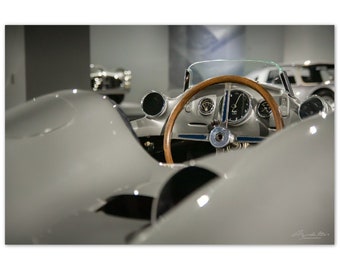 Silber MB W196 Fahrermitte auf Aluminium