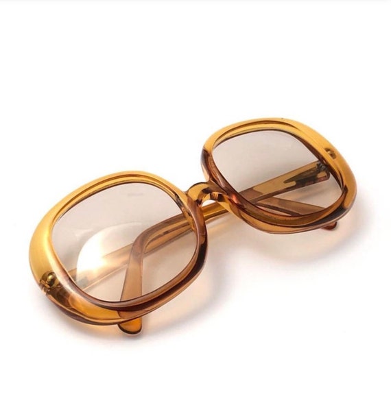Christian Dior 1960s Optyl Amber Translucent Sungl