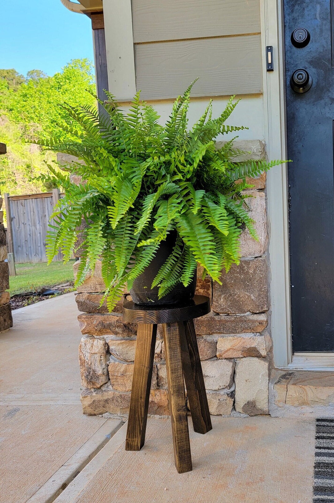 Plant Stool / Riser / Bathroom Decor / Rustic Etsy