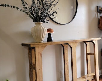 Heavy Solid Wood Entryway Table