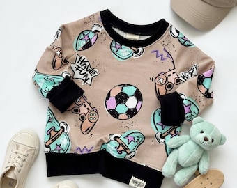 Sweater Baby, Sweatshirt Kinder, Kinderpullover, Kinderpulli, Baby Pullover, Oversized Sweater, Kindermode // Romeo and Noir