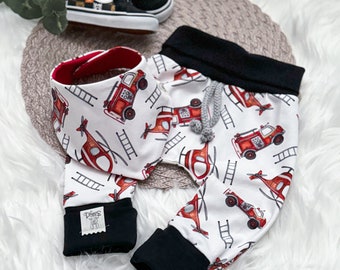 Pump pants baby, fire department pants, growing pants, children's pants, boys' pants, girls' pants, children's fashion // 3sew1kids