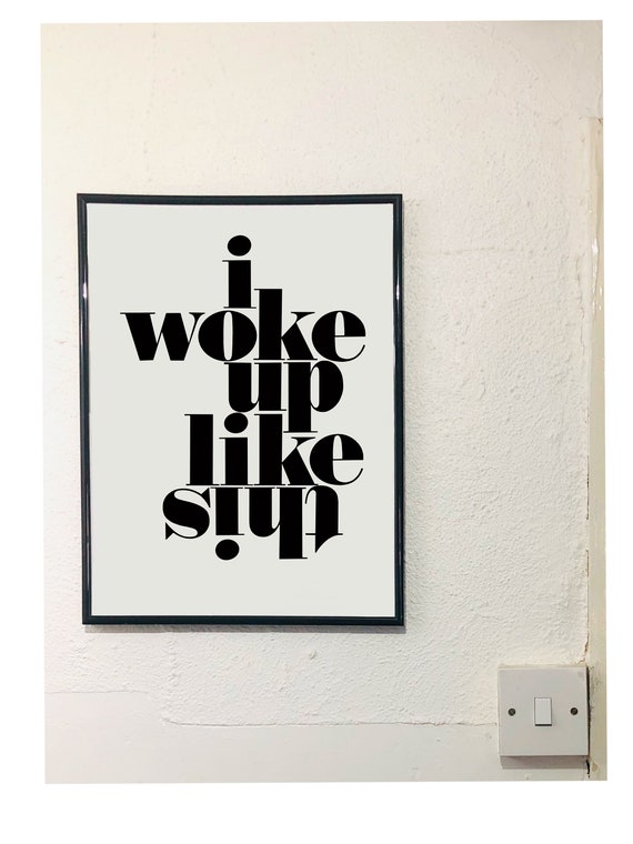 I Woke Up Like This Beyonce Print Poster Wall Art Etsy