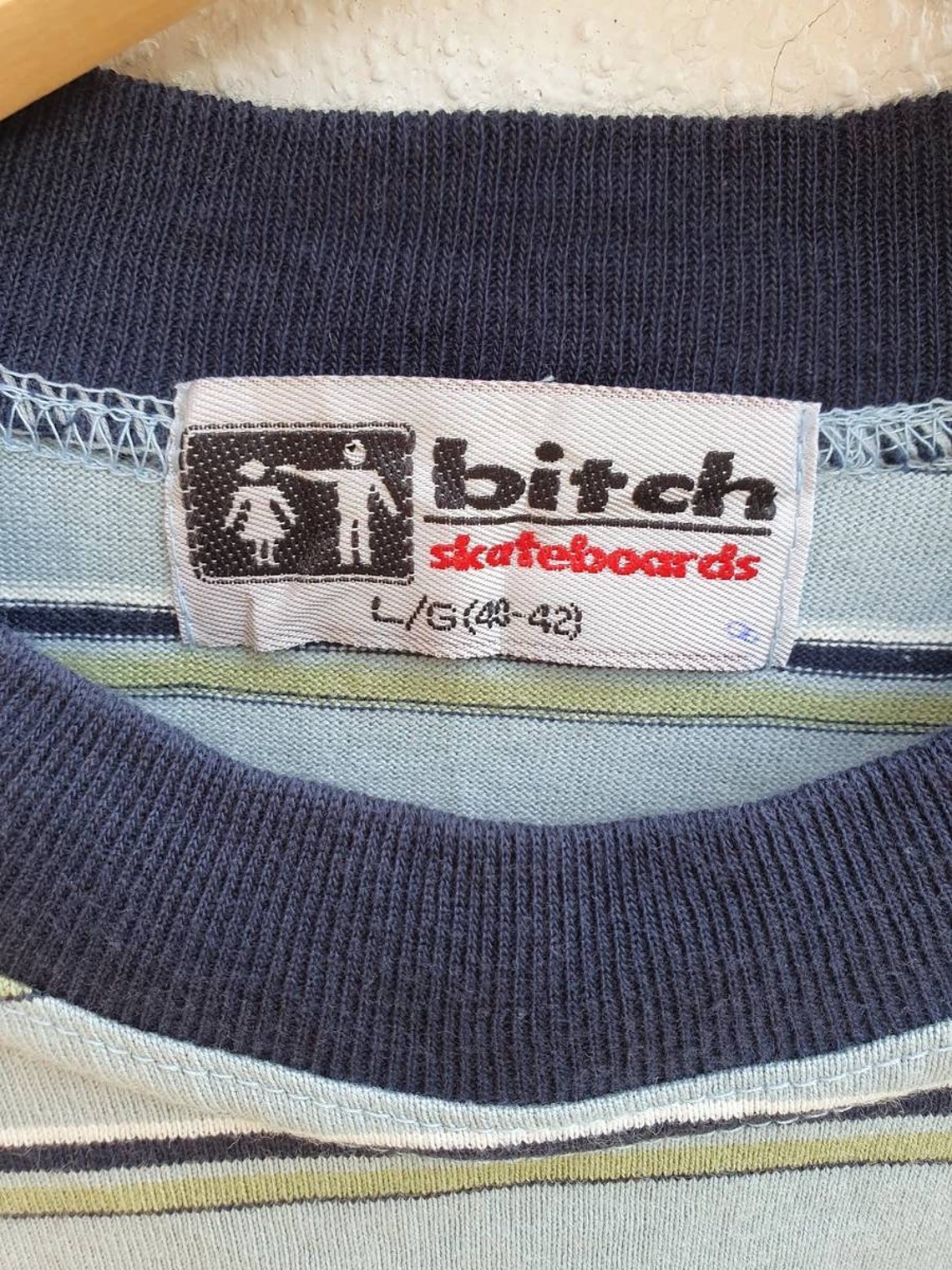 Vintage Bitch Skateboard Stripes Surfing Style Top T-shirts | Etsy