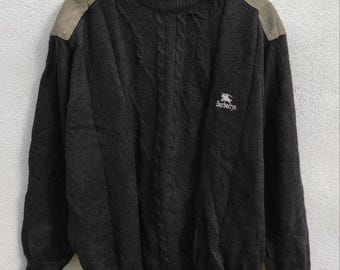 Suéteres de punto de lana vintage de Burberrys