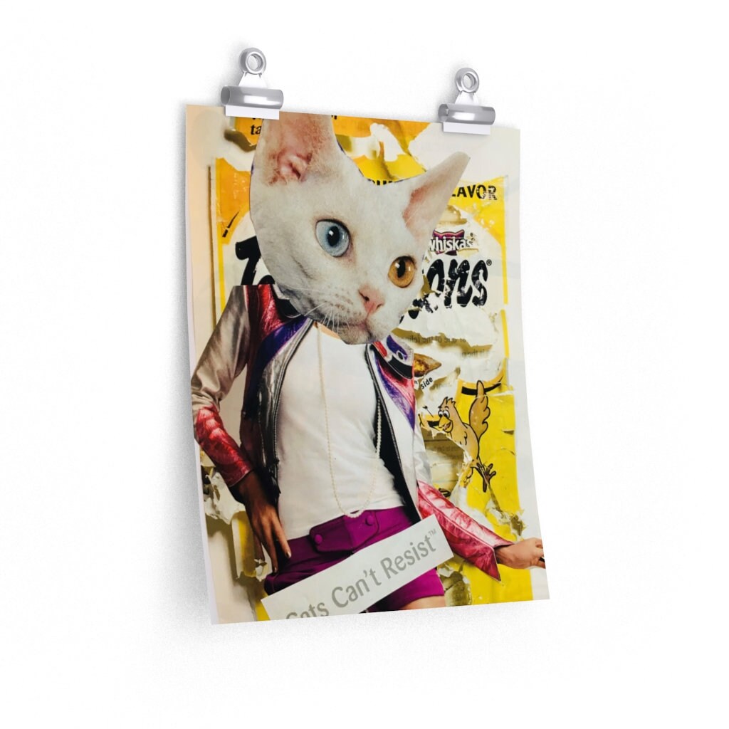Cats Can't Resist Premium Matte Vertical Poster Etsy UK