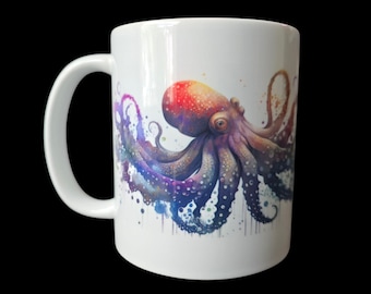 Fully wrapped Octopus mug 11 oz