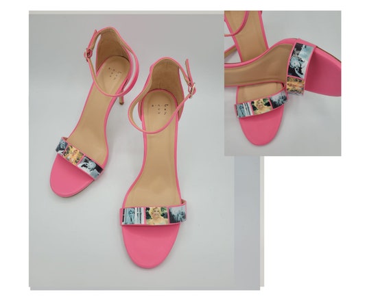 Heart in D Brand Shoes Women's size 11 Sparkle Silver High Heels Metallic |  eBay