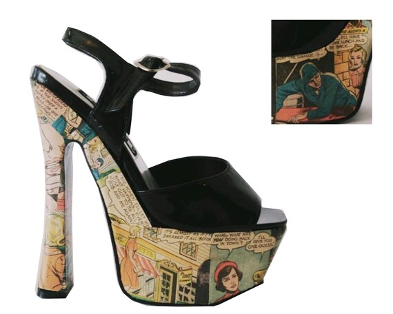 size 5 platform heels