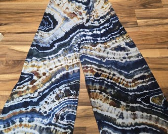 Romper ~ Oceanstone Geode  tie dye ice dye Size Small  baggy boho hippy fashion