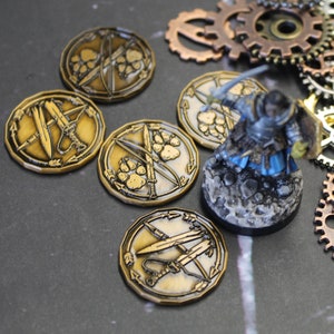 Ranger Character Coin Token Pack for Dungeons & Dragons DnD Dungeon Terrain Miniature and Tabletop Gaming image 3