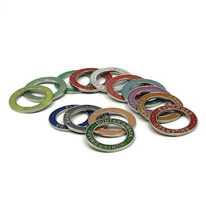 Condition Rings: Spell Effects | Metal Effect Markers w/ 14 Unique Spells for Dungeons and Dragons (DnD) Fans