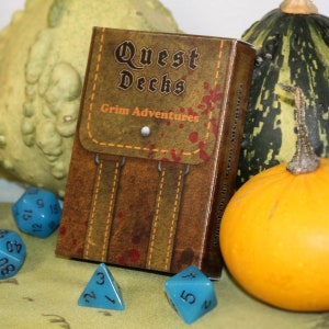 Quest Decks: Grim Adventurers | Adventure Cards for Dungeons and Dragons, D&D 5e, Pathfinder, and DND RPG Games