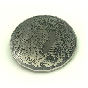 Young Fire Dragon (2 In) Monster Coin (Single), Monster Token, Monster Miniature, RPG Token, Character Token, Dragon Mini, Silver Dragon