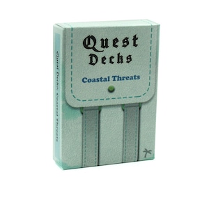 Quest Decks: Küstenbedrohungen, Side Quest Deck, Plot Hooks, Adventure Deck, RPG Prop, Gaming Zubehör, 45 Adventure Cards für RPG Games