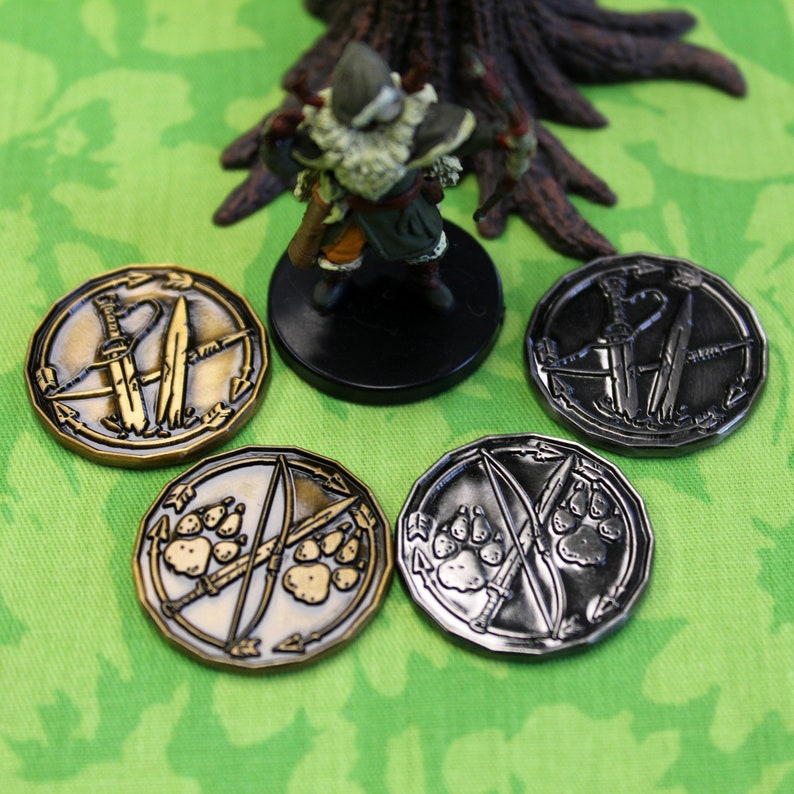 Ranger Character Coin Token Pack for Dungeons & Dragons DnD Dungeon Terrain Miniature and Tabletop Gaming image 9