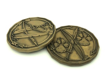 Ranger Character Coin Token Pack for Dungeons & Dragons | DnD | Dungeon Terrain | Miniature and Tabletop Gaming