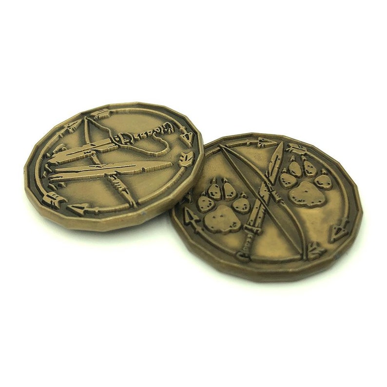 Ranger Character Coin Token Pack for Dungeons & Dragons DnD Dungeon Terrain Miniature and Tabletop Gaming image 1