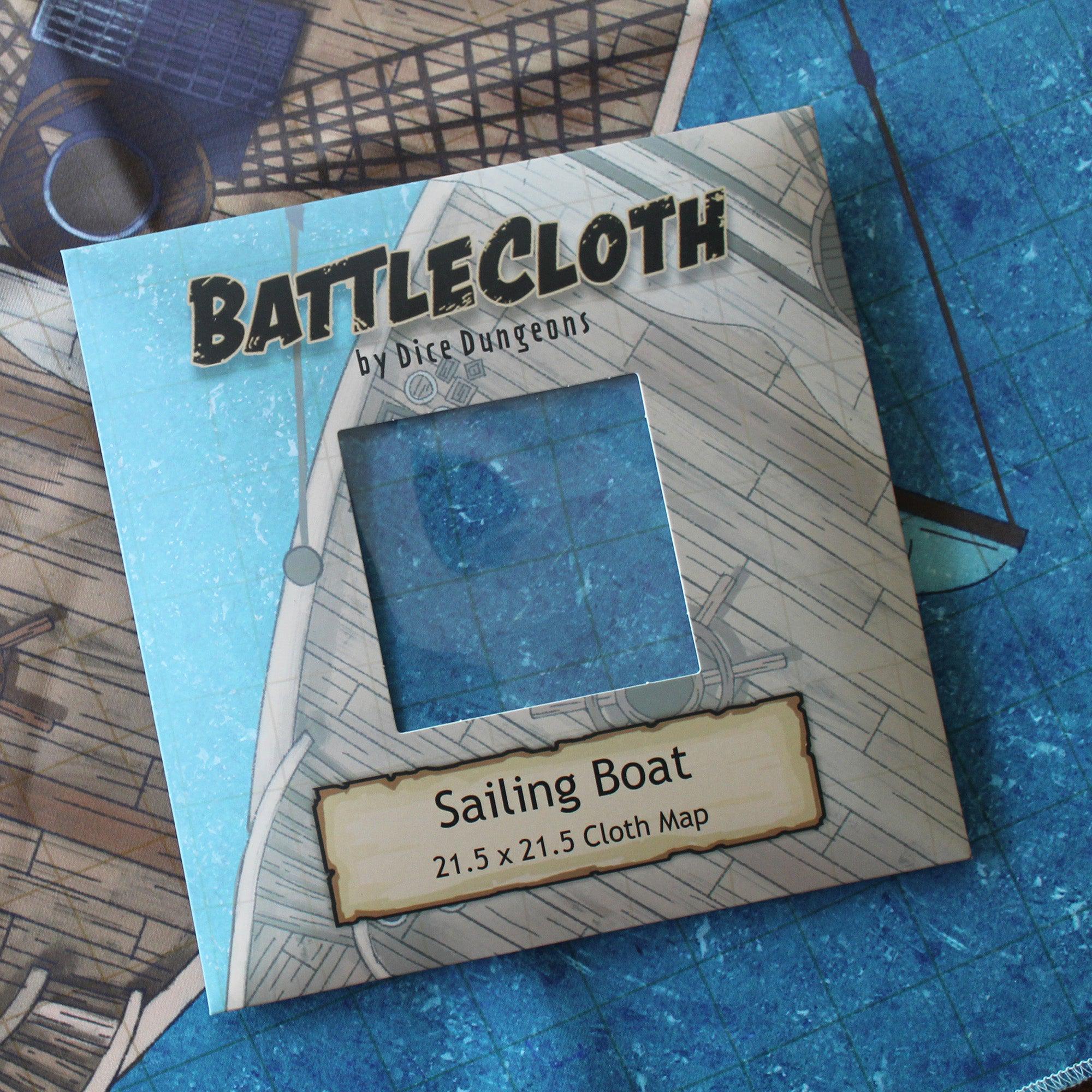 Sailing Ship Cloth Battle Map With 1″ grid – 21.5″ X 21.5″ RPG ...