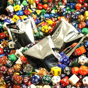 Mystery Polymer RPG Dice Set | Blind Bag if 7 Matching Plastic DND Tabletop Dice