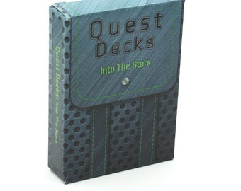Sci-Fi RPG Quest Deck – Into the Stars | Space Adventure Hooks for Starfinder, Stars Without Number