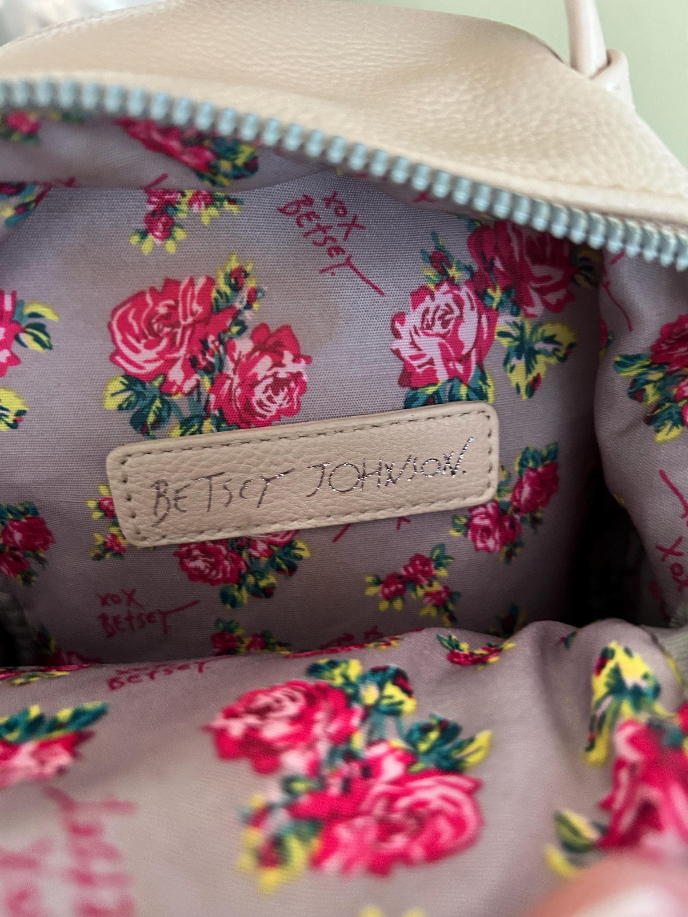 Betsey Johnson Light Pink Floral Mini Backpack Betsey Johnson French Bulldog Mini Backpack Pink - Etsy main image 2