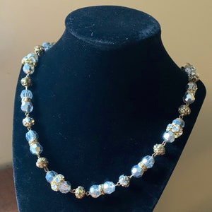 Vintage LES BERNARD INC Beaded Necklace 22” long | 1960s