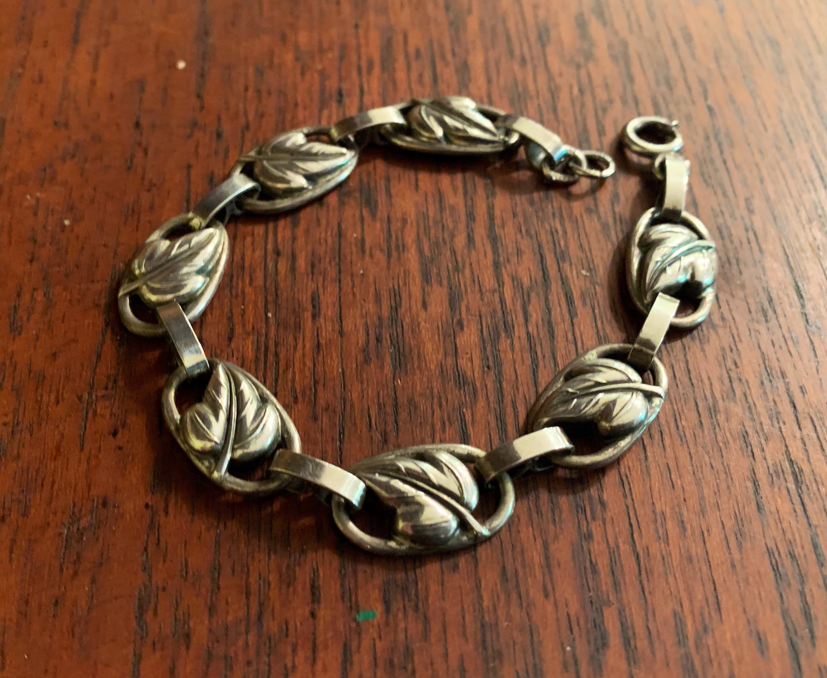 Vintage Sterling Silver DANECRAFT Link Bracelet 1950s - Etsy