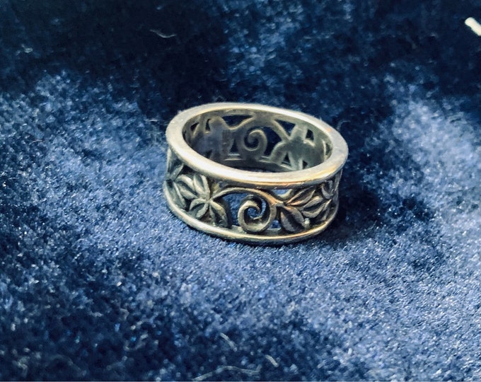 Vintage James Avery ABOUNDING VINES Ring Size 5.5 Etsy