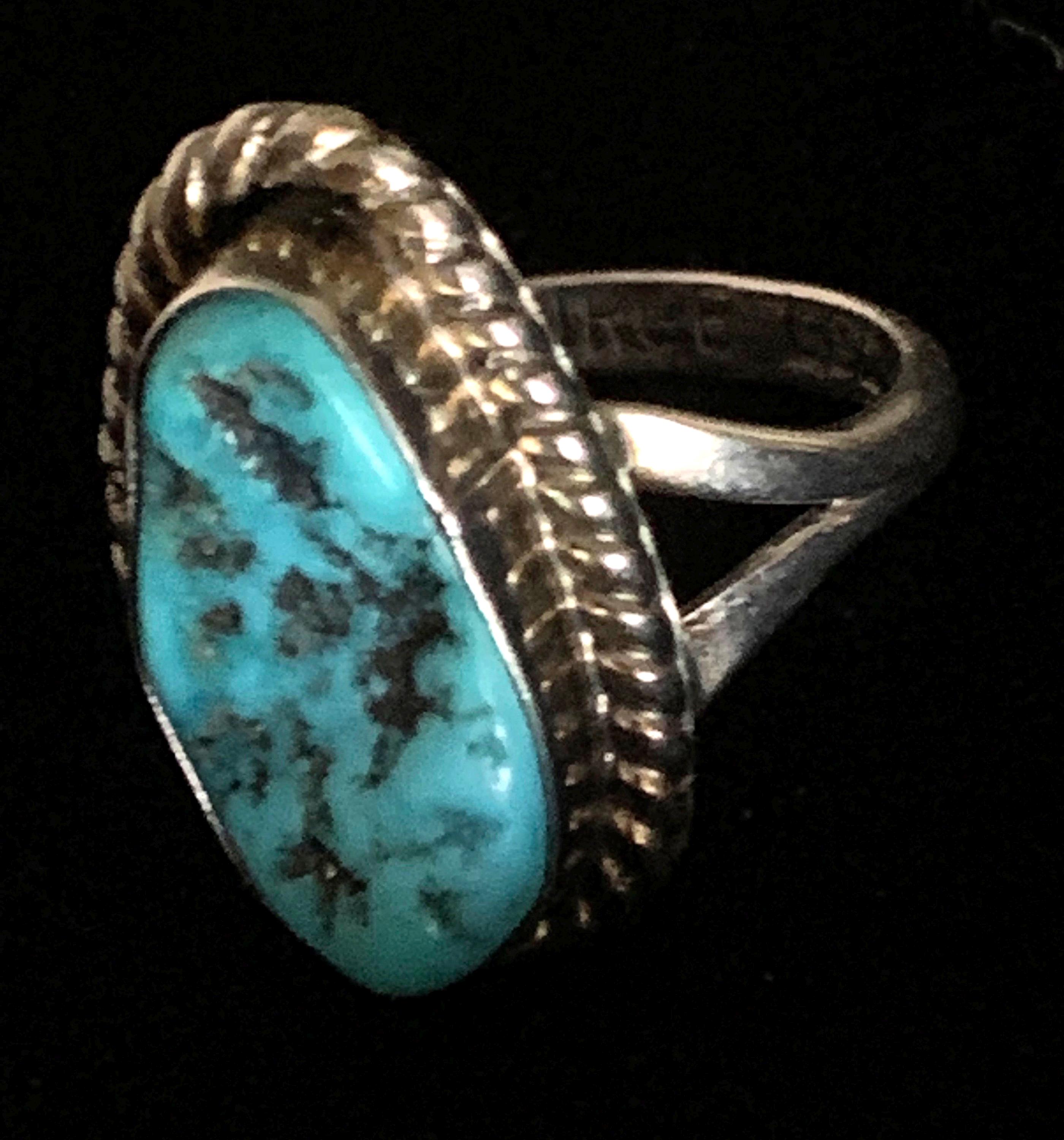 Authentic Signed Navajo Zuni Artosan GEORGE LEE Sterling and