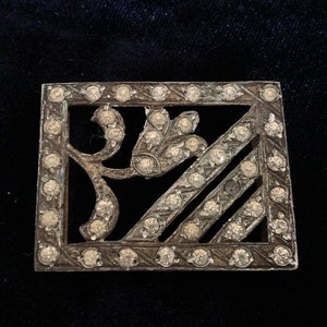 Vintage art deco art nouveau strass riemgesp jaren 1900