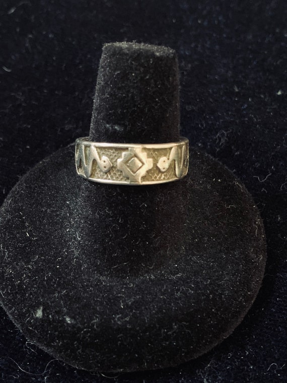 Vintage Signed Navajo STANLEY Sterling Silver Ring