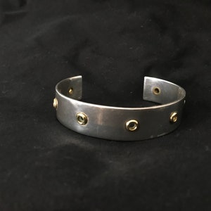 Bransoletka mankietowa COACH Brand Silver