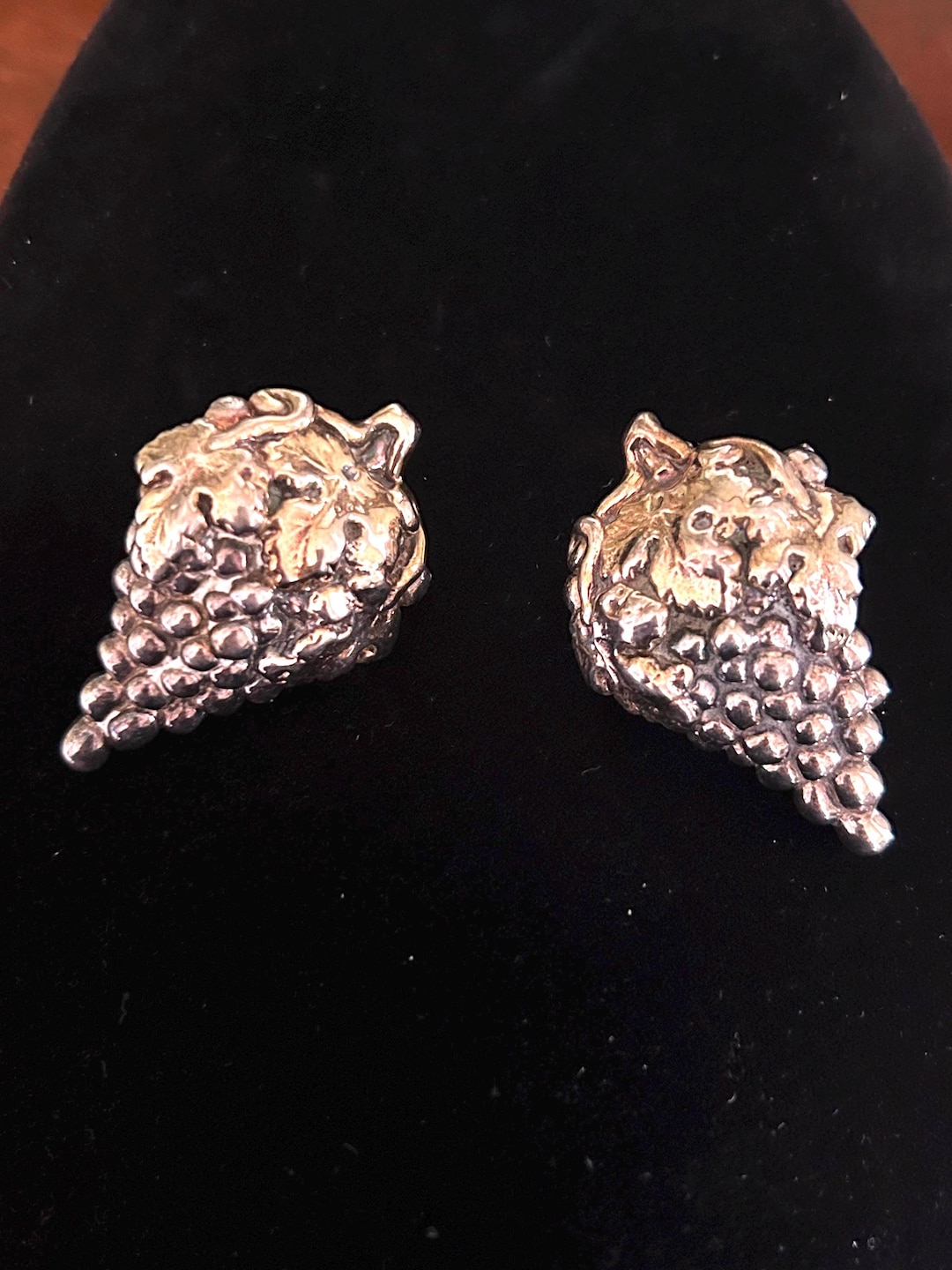 Tami Silver TAMI Sterling Silver Grape Clip-on Earrings - Etsy