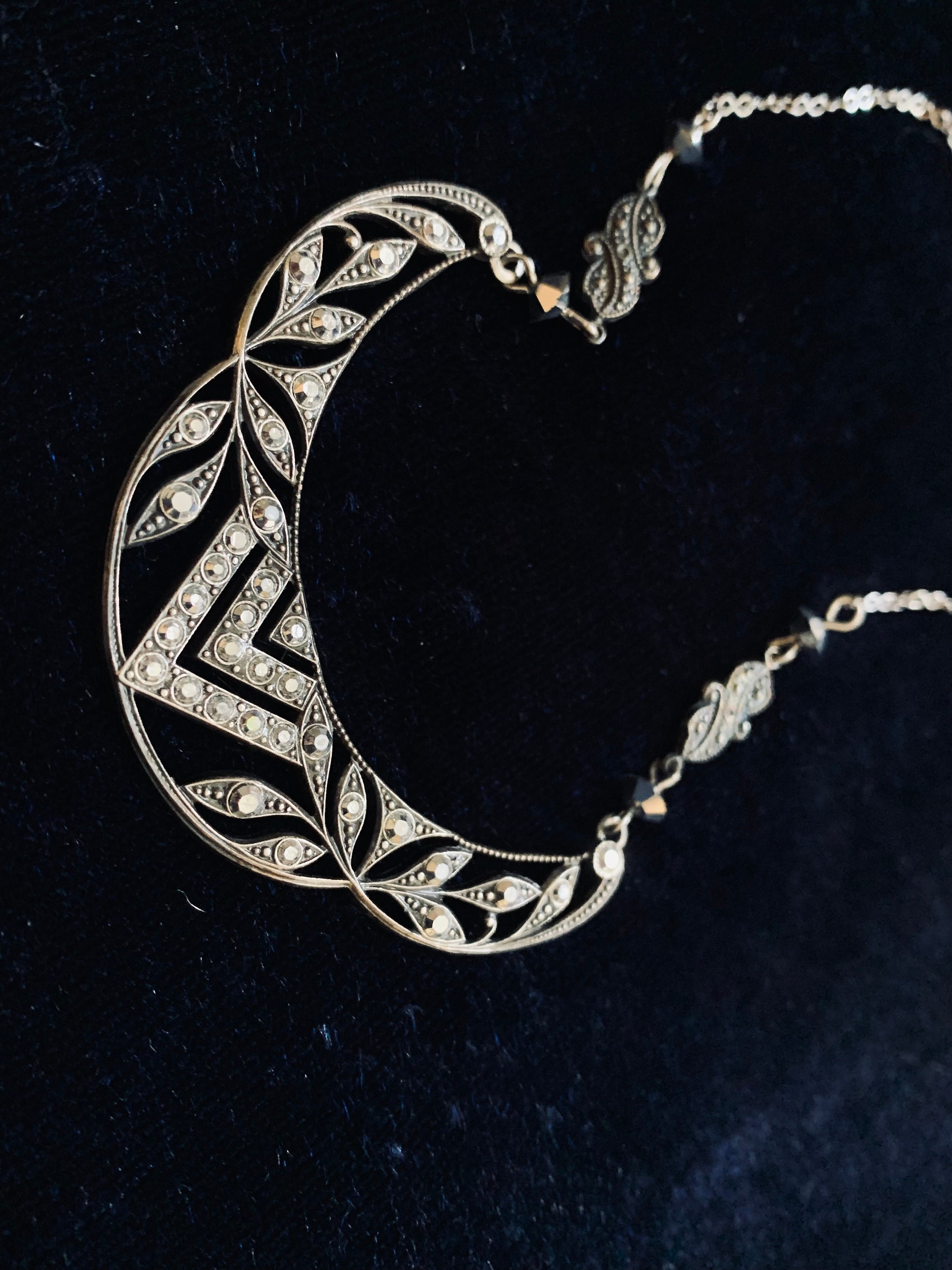 Vintage Pididdly Links / Kingston, NY Brass Art Nouveau Choker - Etsy