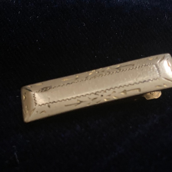 Vintage Gold-Filled Victorian Tie Bar Late 1800s