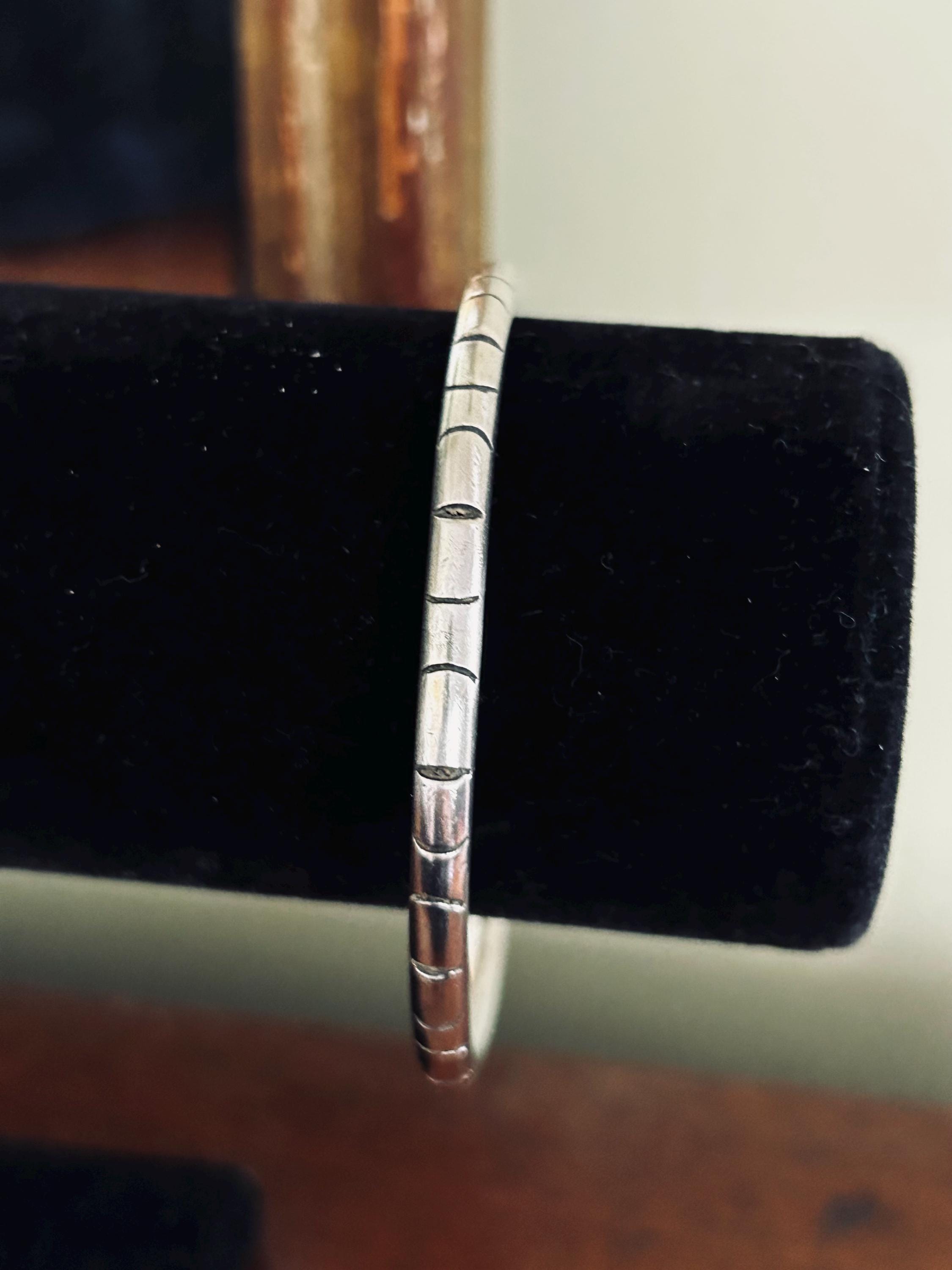 Vintage Sterling Silver Signed Mexico Bangle Bracelet 1970s - Etsy
