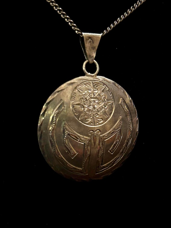 Vintage Sterling Silver Pendant 1940s Rafael Melendez Signed