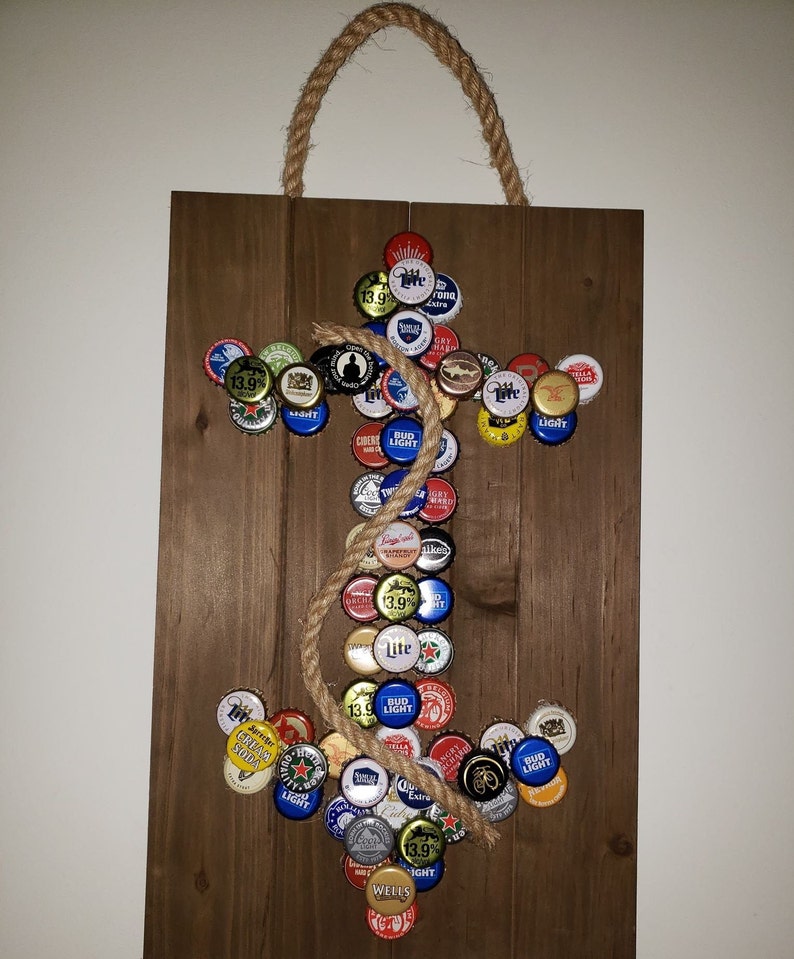 3D Anchor Beer Cap Wall Decor Etsy