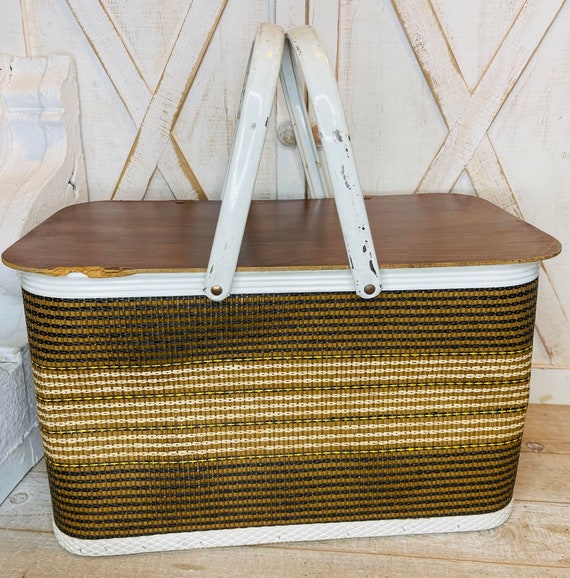 Vintage Picnic Basket, Vintage Picnic, Antique Pic