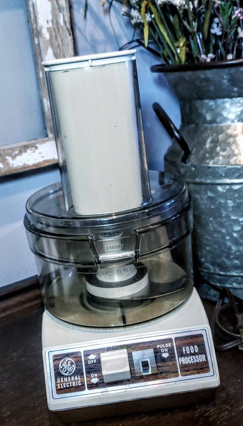 Vintage General Electric Food Processor Retro Food Processor Etsy