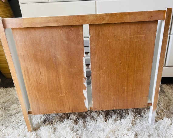Vintage Upcycled 1970s Book Rack - Gem