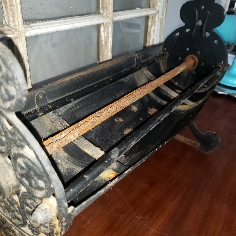 Vintage Fireplace Decor Vintage Fireside Paper Log Roller Rustic Farmhouse Cast Iron Fireplace Log Roller Newspaper Log Roller